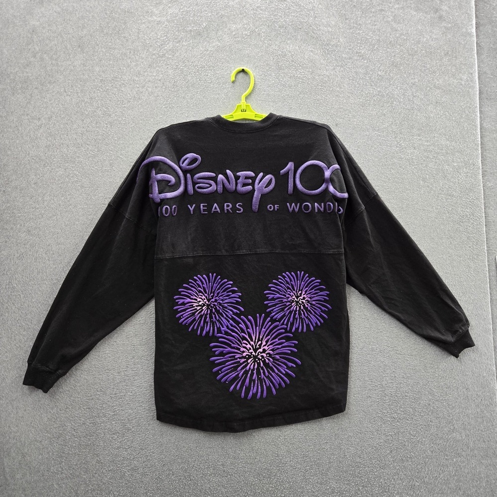 Disney Parks Men Shirt M Black Spirit Jersey 100 Years Of Wonder Platinum
